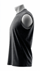 Débardeur Homme en Coton Uni pour Musculation, Entraînement Sportif et Fitness – Vente en Gros, Personnalisable, Impression OEM - Product Image 4