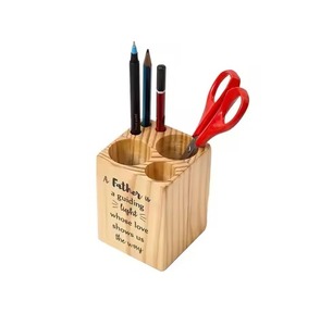 Simple Design Wooden Pen Holder for Hot Sale Office Table Top Decorate Pen Holder Luxuries Desktop Storage Box At Low Cost - Product Image 3