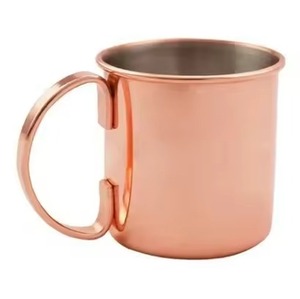 Premium Kitchen Copper Mug Moscow Mule Cup Smooth Finish for Bar Restaurant <b>Beverage</b> <b>Serving</b> - Product Image 3