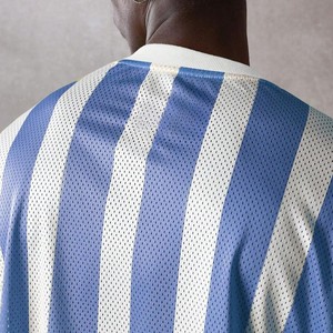 T-shirt ample vintage personnalisé 100 % coton en maille, design vierge, maillots de football pour hommes, maillot de sport en maille avec logo personnalisé - Product Image 3
