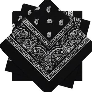 Bandana en coton personnalisée en gros, motif Paisley, pour sports de plein air et festivals, avec logo imprimé sur mesure - Product Image 5
