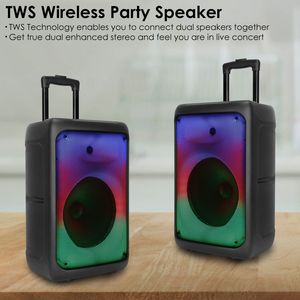 Altoparlante Portatile Wireless per Feste con 5 Modalità di Illuminazione Colorata, TWS, FM, Slot USB/MMC, Aux, Microfono per Registrazione e Accessorio per Registrazione Audio - Product Image 3