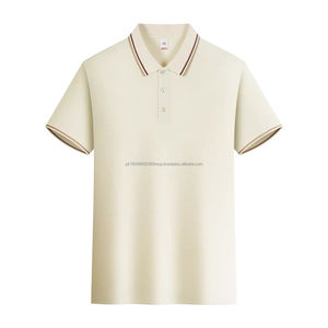 T-shirt Polo Homme Décontracté à Manches Courtes Couleur Unie Respirant Business Sport Nouvelle Mode & Rayures Golf - Product Image 1