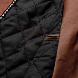 Veste d'hiver en cuir pour homme, coupe-vent, nouvelle mode streetwear, fabrication directe en usine, vente en gros, marque personnalisée, qualité supérieure, hiver chaud - Product Image 5