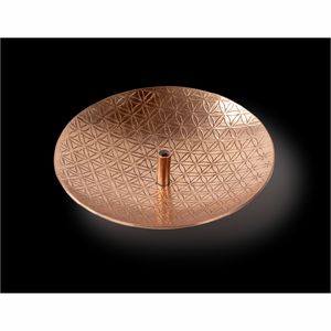 En gros, Cendrier moderne en cuivre avec entonnoir en verre transparent, Plateau à encens en métal, Ensemble de qualité laboratoire pour huiles essentielles - Product Image 2