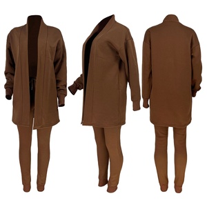 Automne hiver à la mode couleur unie veste chaude ample et confortable à manches longues femmes 2026 - Product Image 6