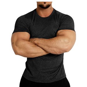 T-shirt de compression athlétique pour homme, séchage rapide, respirant, anti-UV, pour la gym, la course, le fitness, l'entraînement, manches longues, col rond, haut de sport - Product Image 5