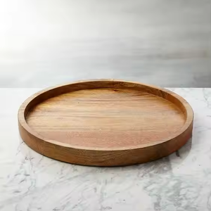 Artisan Handmade Eco-Friendly Wooden Charger Plate Crafted Premium Mango Wood Polished Wedding Decorative Resin Emerald Artwork - Product Image 4