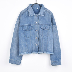 Chemise en jean pour femme à manches longues, col rabattu, couleur unie, haut décontracté avec poches, pour le printemps - Product Image 4