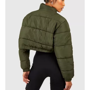 Custom Wholesale 2026 Autumn/Winter New Trend White <b>Duck</b> Down Waterproof Softshell Reversible Women Puffer Jacket - Product Image 3