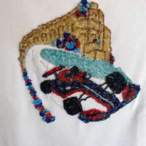 Cotton Woven Sports <b>Poncho</b> <b>Top</b> Hand Embroidery Eco-Friendly Fringe Blouse Half Sleeve Tunic Festival Outfit Regular Length High - Product Image 1