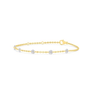 Pulsera con Diamantes de Laboratorio de Corte Redondo de 1.12 CTW en Oro Rosa de 9K - Product Image 4