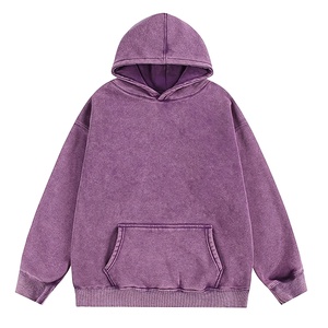 Precio barato de alta calidad 100% algodón lavado ácido Sudadera con capucha High Street último estilo de moda lavado Vintage Sudadera con capucha - Product Image 1