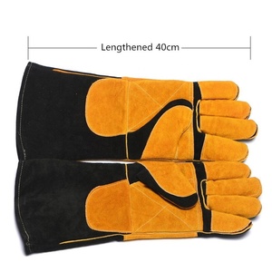 Gants de travail en cuir de vachette robustes et durables, résistants à la chaleur, imperméables, antidérapants, sans silicone, sans poudre - Product Image 3
