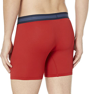 White Men <b>Boxer</b> Briefs Breathable Quick Dry Mid Rise Knitted Underwear Anti-Bacterial 100% Cotton Daily Wear - Product Image 2