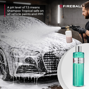 Champú para Autos Fireball Tropical 500ml, Espuma Alta, pH Neutro (Verde Esmeralda) para Autos, Motos y SUVs, Aroma Suave/Fresco, Reduce la Suciedad - Product Image 3