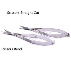 Professional Curved Stainless Steel Sharp Spring Nail Scissors Precision <b>Cuticle</b> <b>Trimmer</b> Manicure Tool Steel Handle Custom Logo - Product Image 3