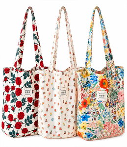 Wholesale Cotton Canvas Travel <b>Tote</b> <b>Bag</b> Custom Logo Embroidered Multi <b>Pocket</b> Messenger Shoulder Carrier Handbag - Product Image 2
