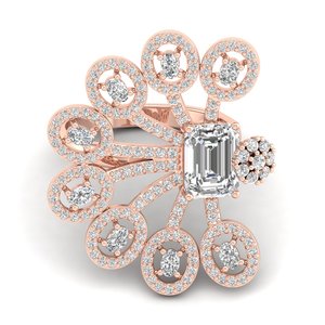 Bagues de fiançailles REYES, nouveau design, or massif 14 carats, diamants HPHT CVD cultivés en laboratoire, prix de gros, bijoux fins, cadeau pour elle - Product Image 6