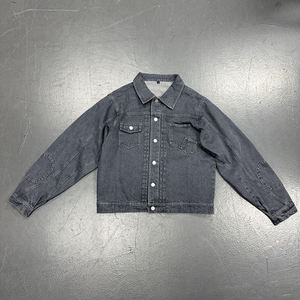 Ensemble veste et pantalon en denim d'hiver à col montant personnalisé pour hommes - Réversible 100% coton de haute qualité, style streetwear - Product Image 3
