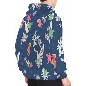 Sweat à capuche unisexe réversible doux et surdimensionné, imprimé par sublimation, 100 % polyester, imperméable, respirant et durable pour adultes - Product Image 6