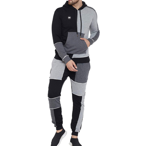 Ensembles de survêtements décontractés en molleton de coton pour hommes, grandes tailles, personnalisés, chauds et doux, avec broderie imprimée, pour l'hiver – Vente en gros - Product Image 5