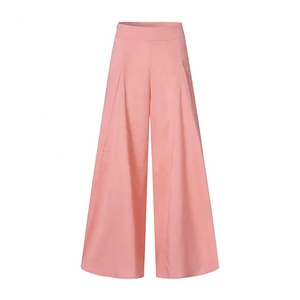 Women High Waist Wide Leg Pants Casual Loose Fit Trousers Breathable Soft Fabric Elegant <b>Flowy</b> Design Daily Wear Fashion - Product Image 6