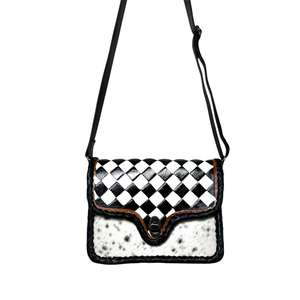 Nouveau sac à main pour femme, tendance mode western, imprimés animaliers de luxe, cuir de vache véritable, fabrication artisanale, design vintage, style bohème, fermeture à glissière - Product Image 1