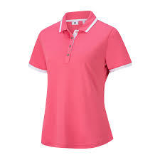 เสื้อโปโลผู้หญิงทรงเข้ารูป ผ้าฝ้ายระบายอากาศอย่างดี พรีเมียม ปักโลโก้ได้ตามต้องการ เสื้อกีฬากอล์ฟสำหรับผู้หญิง ส่งออก - Product Image 4