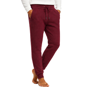 Pantalon de jogging texturé décontracté pour homme, coupe slim, en maille gaufrée épaisse, écologique et respirant, avec taille élastique et cordon de serrage - Product Image 2