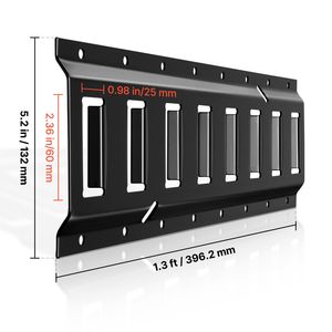 Kit di fissaggio E-Track da 1,3 piedi (4 pezzi) con 21 accessori, include 2 cinghie a cricchetto, 4 O-ring, 4 anelli di fissaggio e anelli a D per una sicurezza elevata - Product Image 6