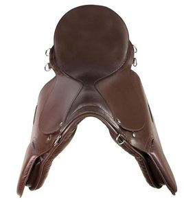Premium Customized Monoflap English Dressage Horse Saddle Brass Hardware Covered Leather Deep Seat Equestrian Riding Equipment - Product Image 2
