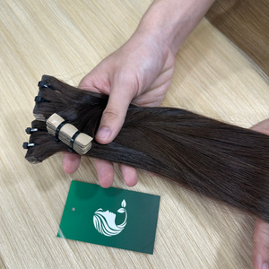 100% cinta de cabello humano dibujada doble cruda vietnamita extensión de cabello cinta Natural de alta calidad en extensión de cabello - Product Image 3