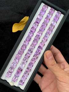 Natural Amethyst Purple <b>Quartz</b> Gemstone Faceted Loose Stone For Jewelry Making <b>Ring</b> Pendant Necklace Gift - Product Image 2
