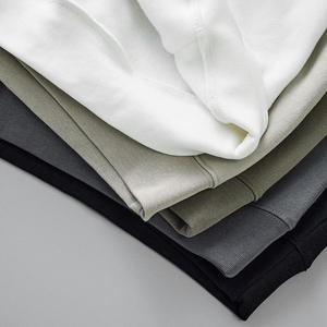 Sweat-shirt à capuche surdimensionné personnalisé pour homme, 100% coton, sans cordon de serrage, impression en relief, logo personnalisé - Product Image 4