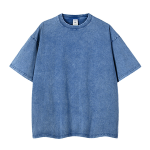 Men's Casual Short Sleeve O-Neck T-Shirt 100% Cotton Jersey Fabric Breathable Oversized Fit - Product Image 6