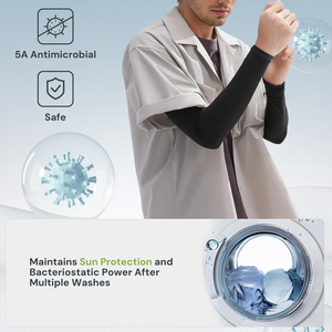 Manchons de bras respirants, protection solaire, compression, pour les sports de plein air, course à pied, cyclisme, tennis, basketball, équipement élastique léger - Product Image 3