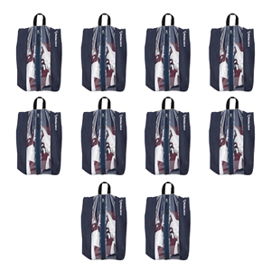 <b>Shoe</b> Mistri Travel <b>Shoe</b> <b>Cover</b> Pouch Pack of 10 with Transparent Window Zipper Storage for Sneakers Sports <b>Shoes</b> Gym Travel - Product Image 1