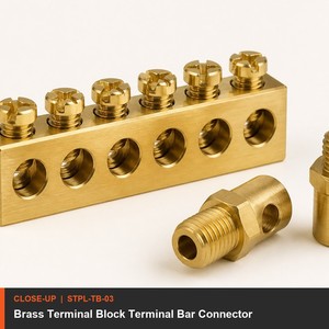 Barrette de bornes en laiton, connecteur à insert pour boîtier en céramique ou phénolique, borne en laiton personnalisée OEM - Product Image 2