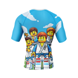 Rashguard professionnel BJJ 2026 personnalisé avec logo, manches courtes, en Spandex/Polyester, respirant et à séchage rapide pour adultes - Product Image 5