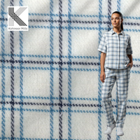 Tissu à carreaux 100% coton pour chemises et surchemises pour filles/garçons, textiles de maison, utilisation pour la confection de chemises