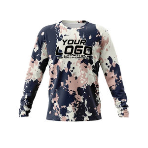T-shirts de pêche personnalisés en gros, fabricant OEM, marque privée, production en vrac, protection UV, vêtements respirants, fournisseur - Product Image 2