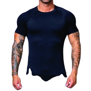 เสื้อยืดผู้ชายสไตล์หลวมผ้าฝ้ายแขนสั้นสำหรับออกกำลังกายยิมเพาะกาย - Product Image 1