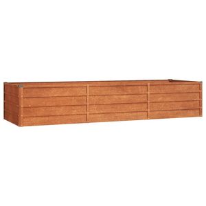Grandes jardinières et bacs à fleurs durables en acier corten rouillé pour jardin - Product Image 2