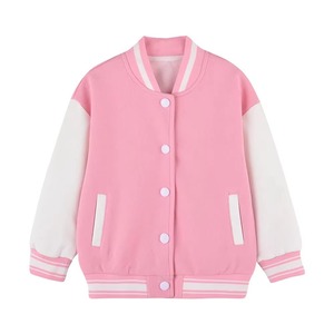 Custom Front <b>Summer</b> Eco-Friendly Breathable 100% Cotton Solid Varsity <b>Jacket</b> <b>Men</b> Letterman Baseball College Streetwear OEM - Product Image 6