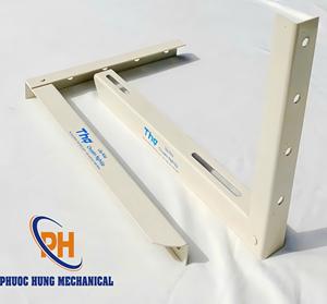 Support mural robuste 1HP pour climatiseur split, en acier soudé et thermolaqué, durable pour extérieur - Product Image 1