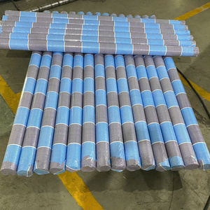 Bâche extérieure unie bleue en PE tissé, poids moyen, résistante à l'eau, anti-UV, sur mesure, écologique et coupe-vent - Product Image 3