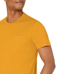 T-shirts décontractés pour hommes à col rond, 100% coton, tricotés sur mesure, respirants, séchage rapide, fabrication avec impression sérigraphique - Product Image 5