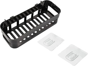 Étagère de salle de bain murale en plastique, support de rangement pour salle de bain, organisateur de douche, porte-savon suspendu - Product Image 4