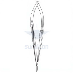 Portaagujas Castroviejo de 13 cm / 5-1/4 Pulgadas Curvo con Bloqueo, Instrumento Quirúrgico Simple para un Manejo Preciso de Agujas Finas - Product Image 3